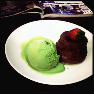 Lava Chocolate Cake with Green Tea Ice Cream - Sisingamangaraja / Cafe Coco Madeleine (Sisingamangaraja)|Semarang