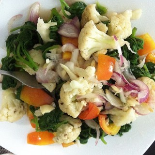 Steamed Veggies in Apple Cider Vinegar&Olive Oil Dressing - Tomas Morato's Greens Vegetarian Restaurant (Tomas Morato)|Metro Manila