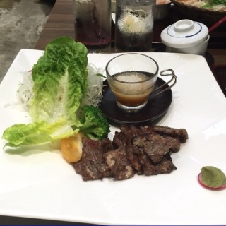 Beef steak set meal with rice, chawanmushi and miso soup - Changi's Ootoya Japanese Restaurant (Changi)|Singapore