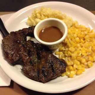 USDA Prime Rib Steak with Mashed Potato and Buttered Corn - dari Mr. Rockefeller (Central Bus. Dist.) di Central Bus. Dist. |Metro Manila