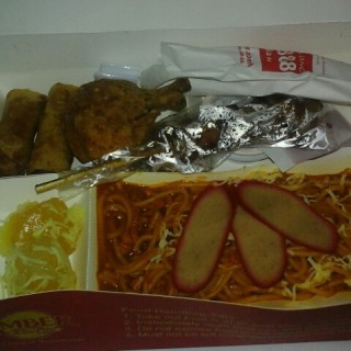 Combo (spag, 1pc.barbecue,2pcs.shanghai,1chicken lollipop, 2pc pichi2) - Oranbo's Amber Golden Cup Restaurant (Oranbo)|Metro Manila