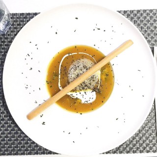 Pumpkin soup w/ fresh oysters - 位于观塘的i kitchen (观塘) | 香港