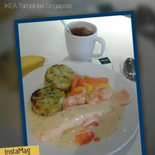 Salmon with Lemon & Dill Sauce - Tampines / Ikea Cafe (Tampines)|Singapore