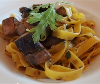 Tagliatelle Pasta with Wild Mushroom & Black Truffle Pesto - River Valley / Pontini (River Valley)|Singapore
